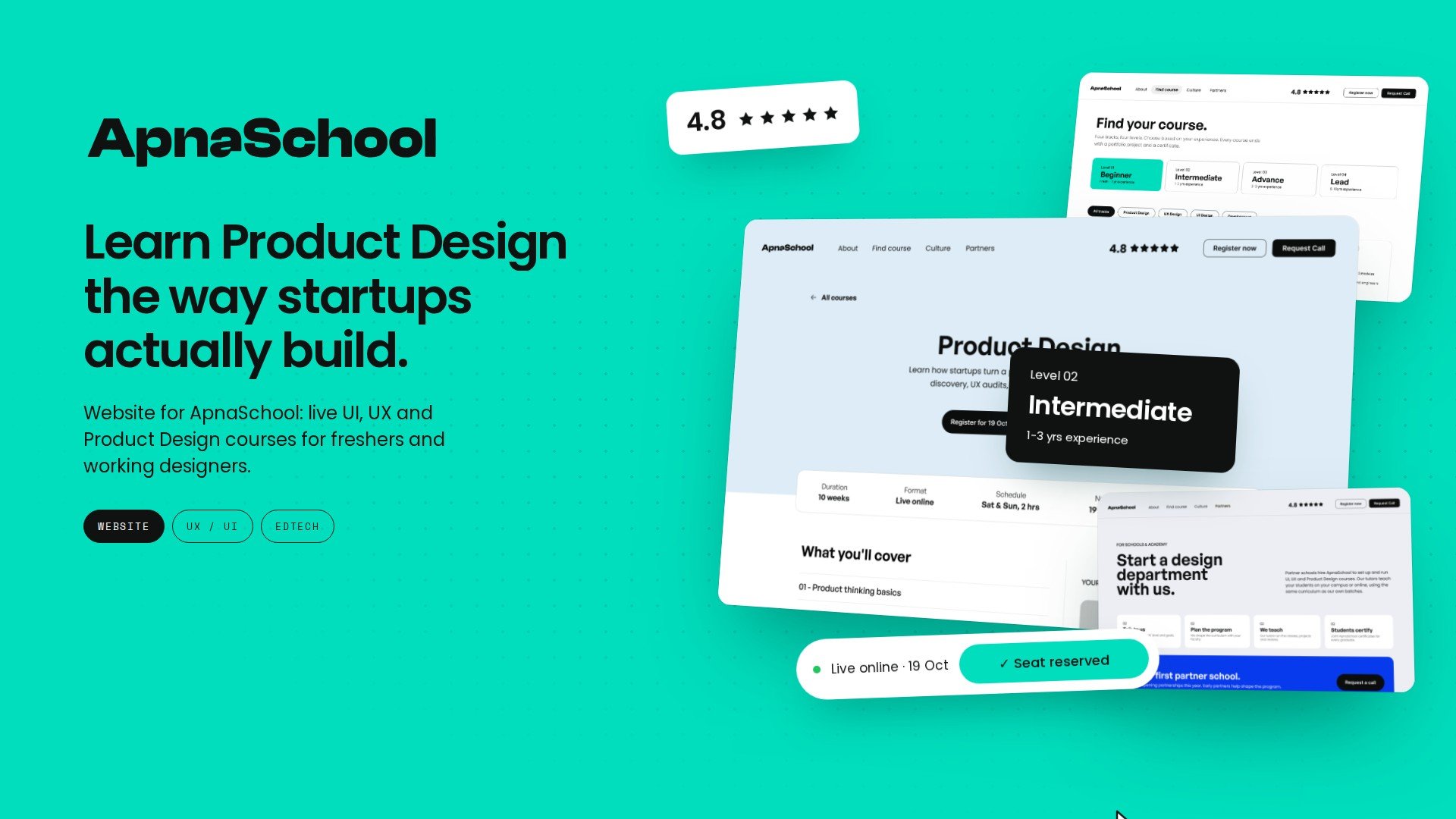 ApnaSchool course website