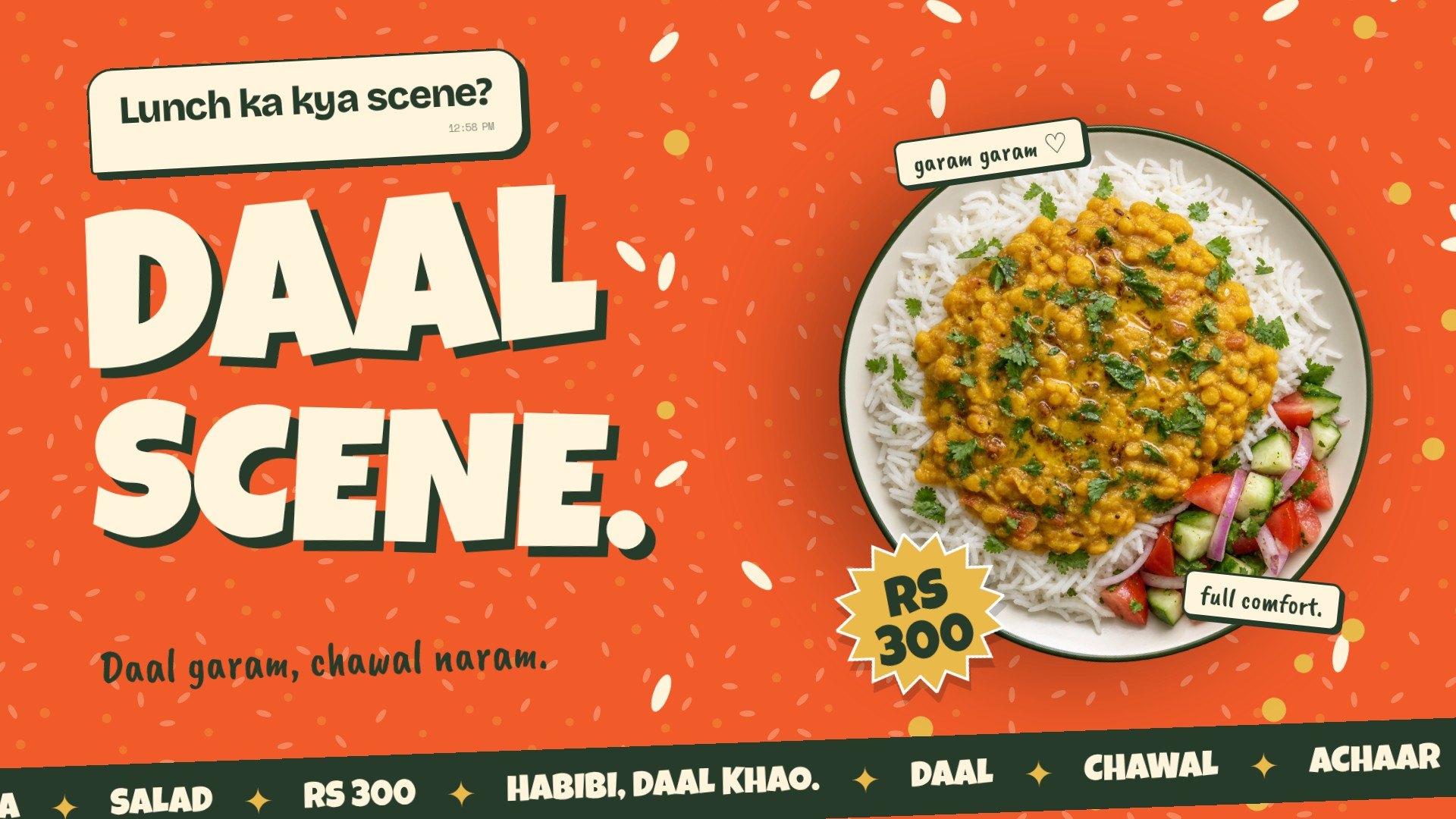 Daal Scene brand, packaging and website
