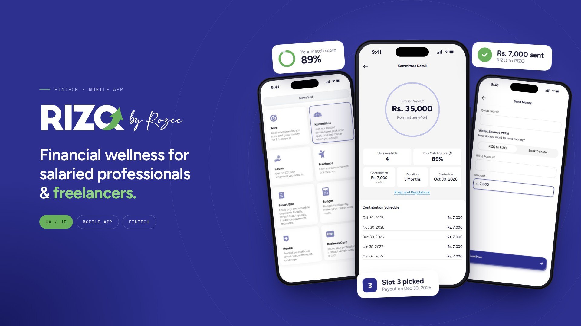 Rizq by Rozee financial wellness app